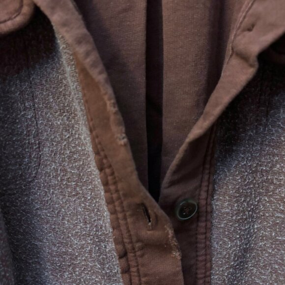 FREE PEOPLE Ruby Shacket M Oversized Shirt Jacket Distressed Date Night Buttons - Picture 8 of 12